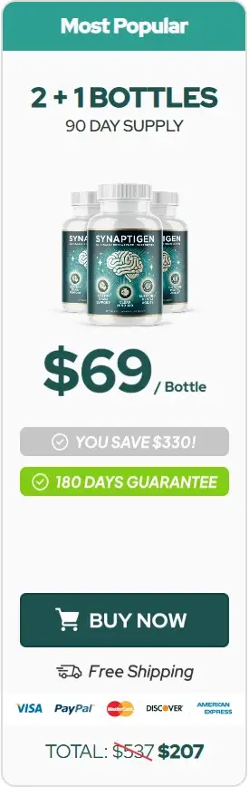 Order 3 Bottles of Synaptigen